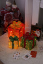 Remote Control Christmas Gift Box Lights Christmas Three-Piece Decoration