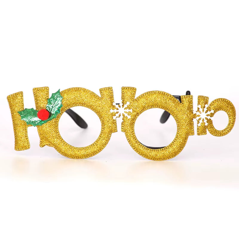 2025 New Year Christmas Decoration Glasses Deer Ear Christmas Hat Children'S Party Decoration Photos Props Christmas Supplies