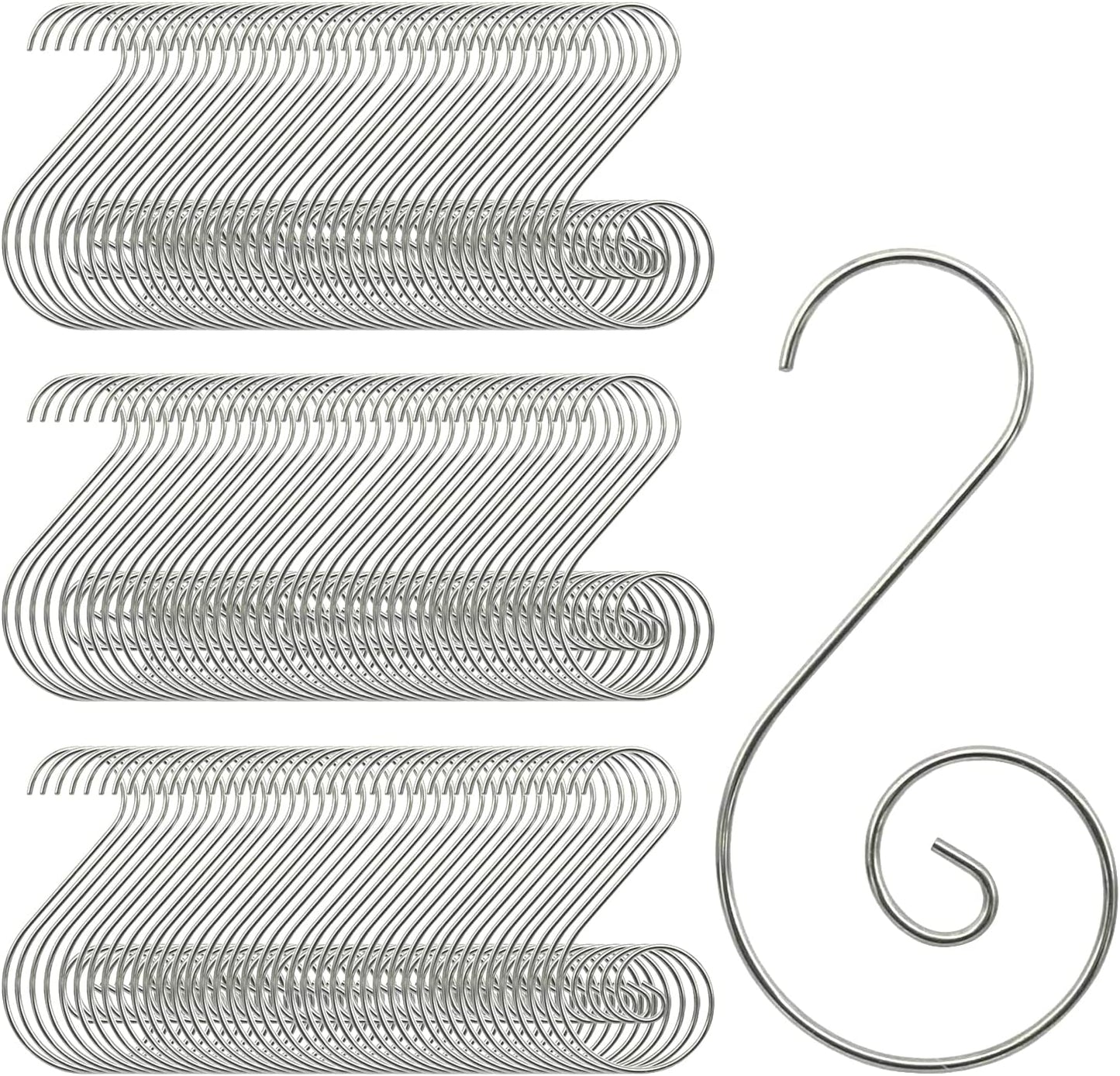 Christmas Ornaments Hooks Christmas Tree Hanger Great for Christmastree Decoration - 120 / Silver
