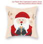 Christmas Cushion Cover Christmas Ornaments Merry Christmas Decorations for Home 2023 XMAS Navidad Noel Gifts New Year 2024