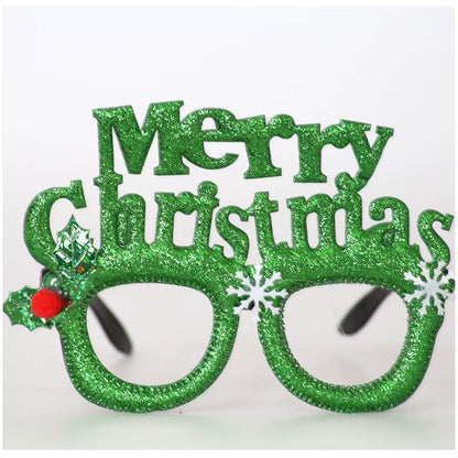 2025 New Year Christmas Decoration Glasses Deer Ear Christmas Hat Children'S Party Decoration Photos Props Christmas Supplies