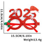 2025 New Year Christmas Decoration Glasses Deer Ear Christmas Hat Children'S Party Decoration Photos Props Christmas Supplies