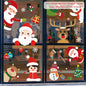 Christmas Window Stickers Merry Christmas Decorations for Home Santa Claus 2021 Christmas Ornament Navidad Xmas Gifts New Year