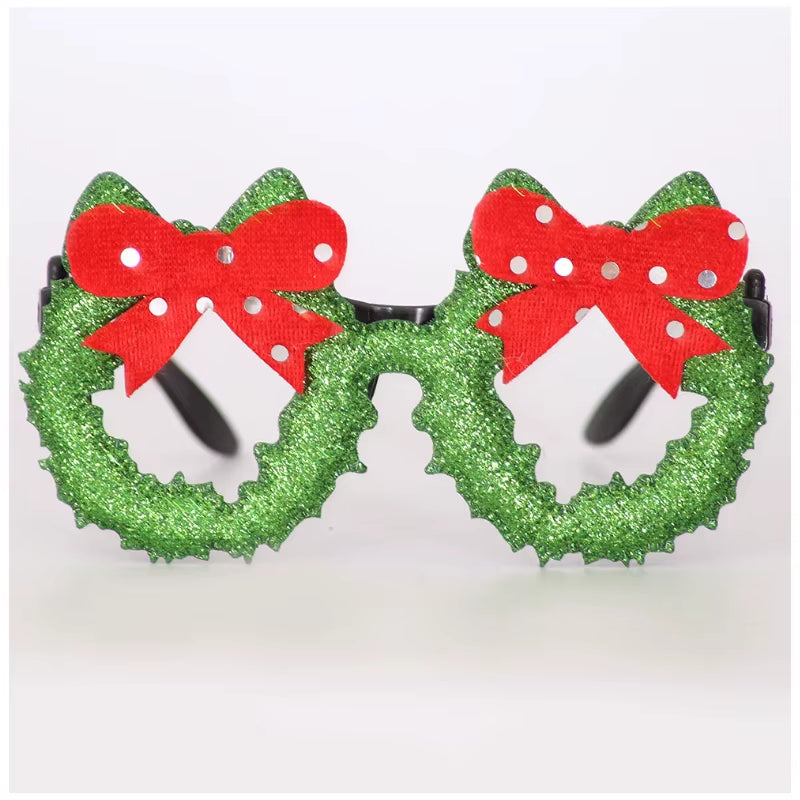 2025 New Year Christmas Decoration Glasses Deer Ear Christmas Hat Children'S Party Decoration Photos Props Christmas Supplies