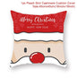 Christmas Cushion Cover Christmas Ornaments Merry Christmas Decorations for Home 2023 XMAS Navidad Noel Gifts New Year 2024