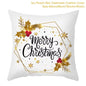 Christmas Cushion Cover Christmas Ornaments Merry Christmas Decorations for Home 2023 XMAS Navidad Noel Gifts New Year 2024