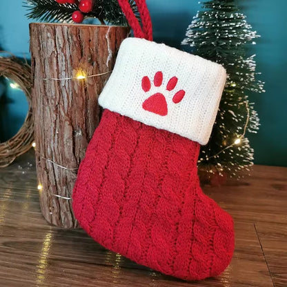 Navidad Christmas Boots Letters Christmas Stocking New Knitting Christmas Tree Pendant Decorations Snowflakechristmas Socks
