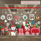 Christmas Window Stickers Merry Christmas Decorations for Home Santa Claus 2021 Christmas Ornament Navidad Xmas Gifts New Year