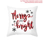 Christmas Cushion Cover Christmas Ornaments Merry Christmas Decorations for Home 2023 XMAS Navidad Noel Gifts New Year 2024