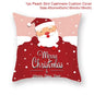 Christmas Cushion Cover Christmas Ornaments Merry Christmas Decorations for Home 2023 XMAS Navidad Noel Gifts New Year 2024