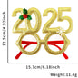 2025 New Year Christmas Decoration Glasses Deer Ear Christmas Hat Children'S Party Decoration Photos Props Christmas Supplies