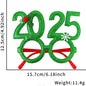 2025 New Year Christmas Decoration Glasses Deer Ear Christmas Hat Children'S Party Decoration Photos Props Christmas Supplies
