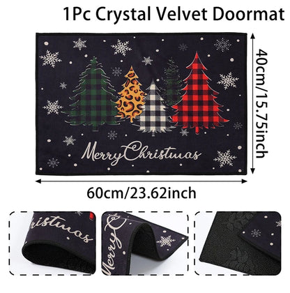 Christmas Snowman Welcome Doormat Outdoor Carpet Merry Christmas Decorations For Home 2025 Navidad Xmas Ornament Gifts New Year