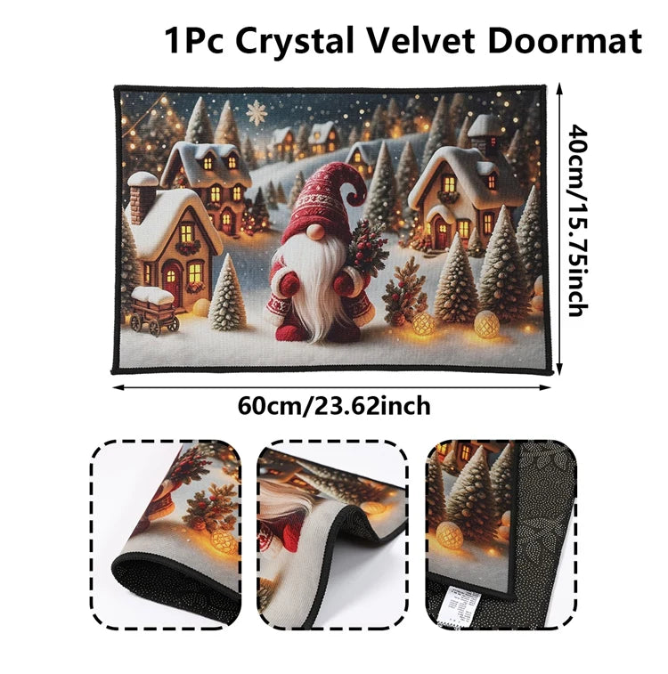 Christmas Snowman Welcome Doormat Outdoor Carpet Merry Christmas Decorations For Home 2025 Navidad Xmas Ornament Gifts New Year