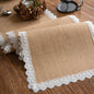Jacquard Tassel Border Table Flag Flower Pattern Heat-resisting Long Dining Mat Hotel Decoration Placemat Table Flag Bed Flag