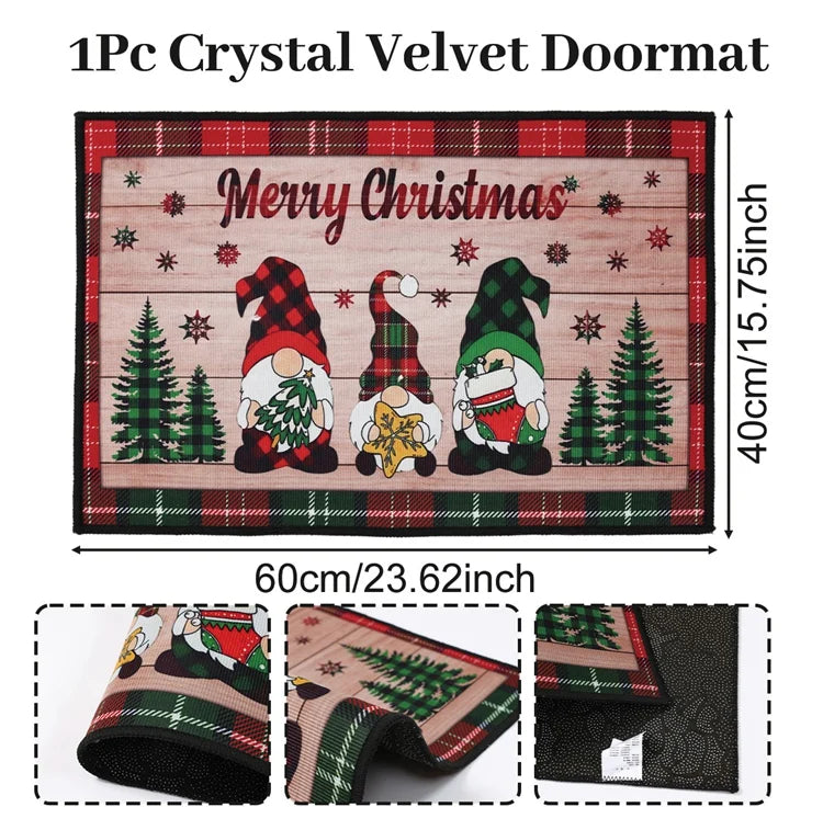 Christmas Snowman Welcome Doormat Outdoor Carpet Merry Christmas Decorations For Home 2025 Navidad Xmas Ornament Gifts New Year