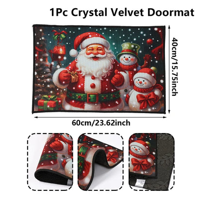 Christmas Snowman Welcome Doormat Outdoor Carpet Merry Christmas Decorations For Home 2025 Navidad Xmas Ornament Gifts New Year