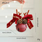 Christmas Bells Antlers Bows Pinecones Bells Mixed Pendant Christmas Tree Window Car Hanging Pendant Decoration