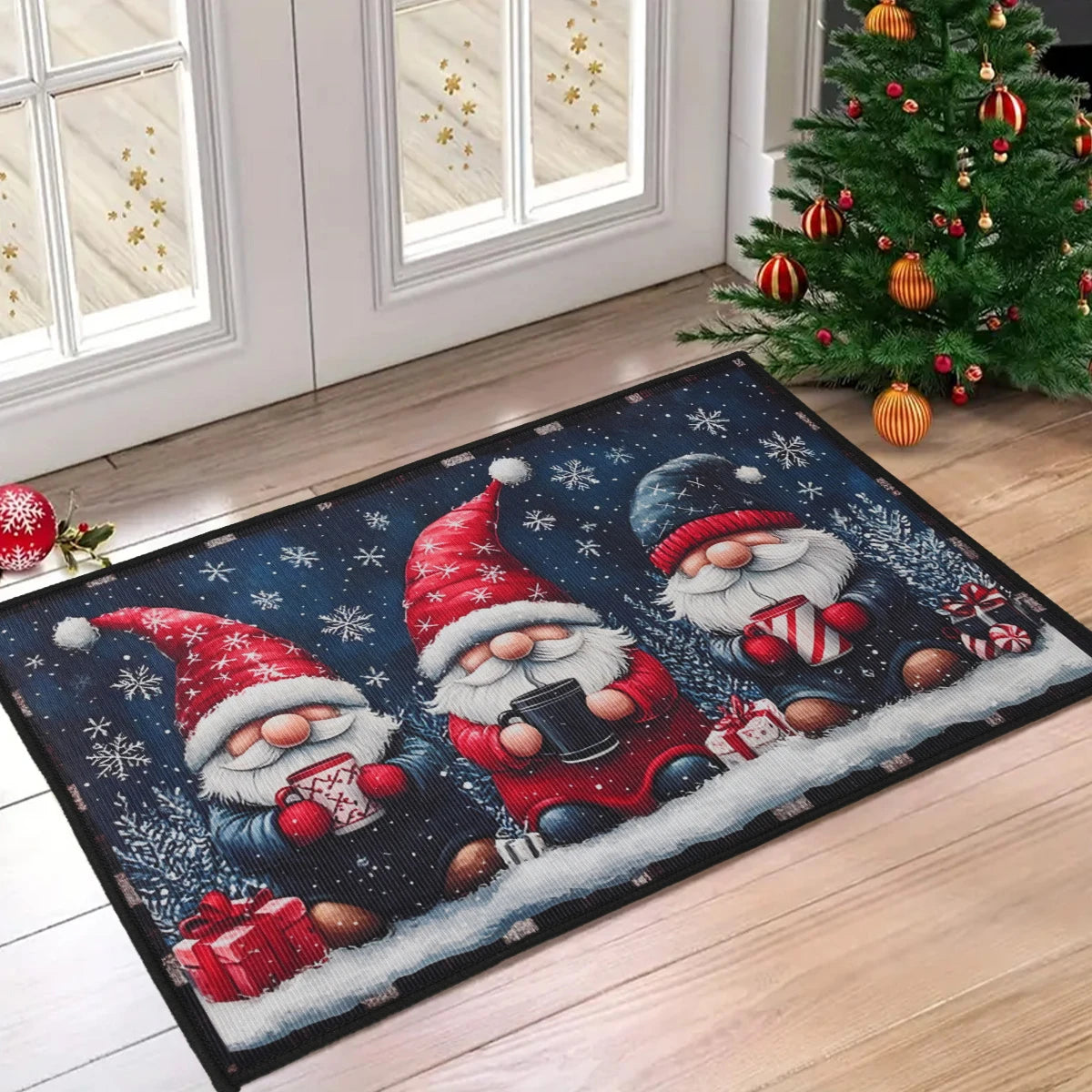 Christmas Welcome Doormat Outdoor Carpet Merry Christmas Decorations For Home 2025 Navidad Xmas Ornament Gifts New Year Decor