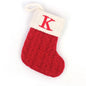 Navidad Christmas Boots Letters Christmas Stocking New Knitting Christmas Tree Pendant Decorations Snowflakechristmas Socks