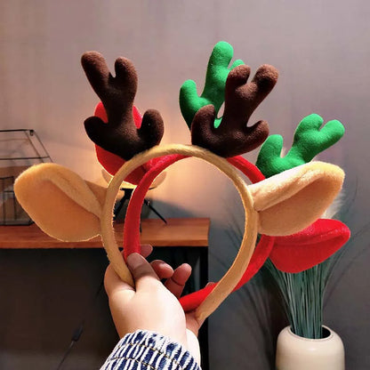 Merry Christmas Reindeer Antler Hair Hoop Xmas Kids Headband Headwear Christmas Home Decorations New Year Christmas Decor
