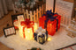 Remote Control Christmas Gift Box Lights Christmas Three-Piece Decoration
