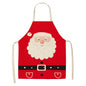 Linen Merry Christmas Apron Christmas Decorations for Home Kitchen Accessories 2024 Christmas Natal Navidad 2025 New Year Gifts