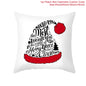 Christmas Cushion Cover Christmas Ornaments Merry Christmas Decorations for Home 2023 XMAS Navidad Noel Gifts New Year 2024