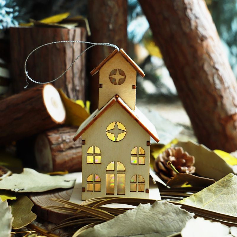 Luminous Christmas Decorations Christmas Wood with Lights