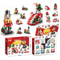 Christmas Building Blocks Set Box Kids Toys 24Years Xmas Advent Calendar Bricks Diy Kit Gift for Children 6 Years Old and Above