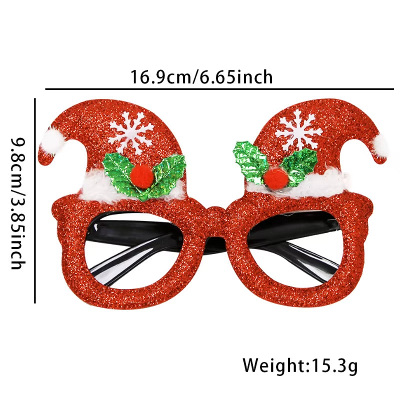 2025 New Year Christmas Decoration Glasses Deer Ear Christmas Hat Children'S Party Decoration Photos Props Christmas Supplies