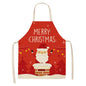 Linen Merry Christmas Apron Christmas Decorations for Home Kitchen Accessories 2024 Christmas Natal Navidad 2025 New Year Gifts